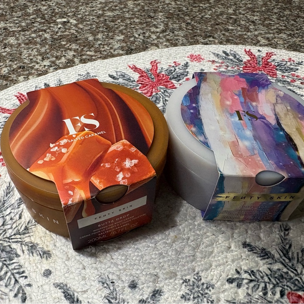 Fenty Skin Butta Drop Duo Salted Caramel and Toasted Marshmallow FULL SIZE!